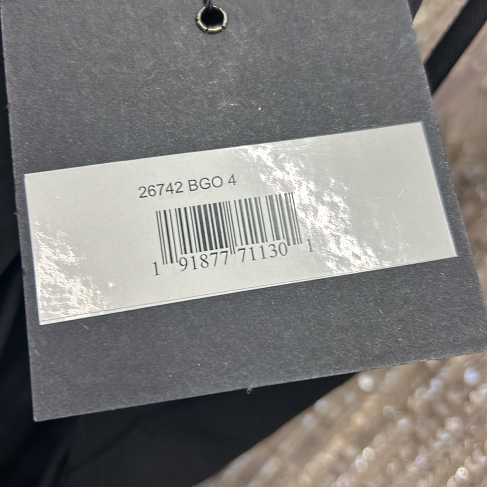 Mac Duggal 26742 NWT METALLIC ONE SHOULDER RUFFLE TIERED GOWN - Picture 10 of 10